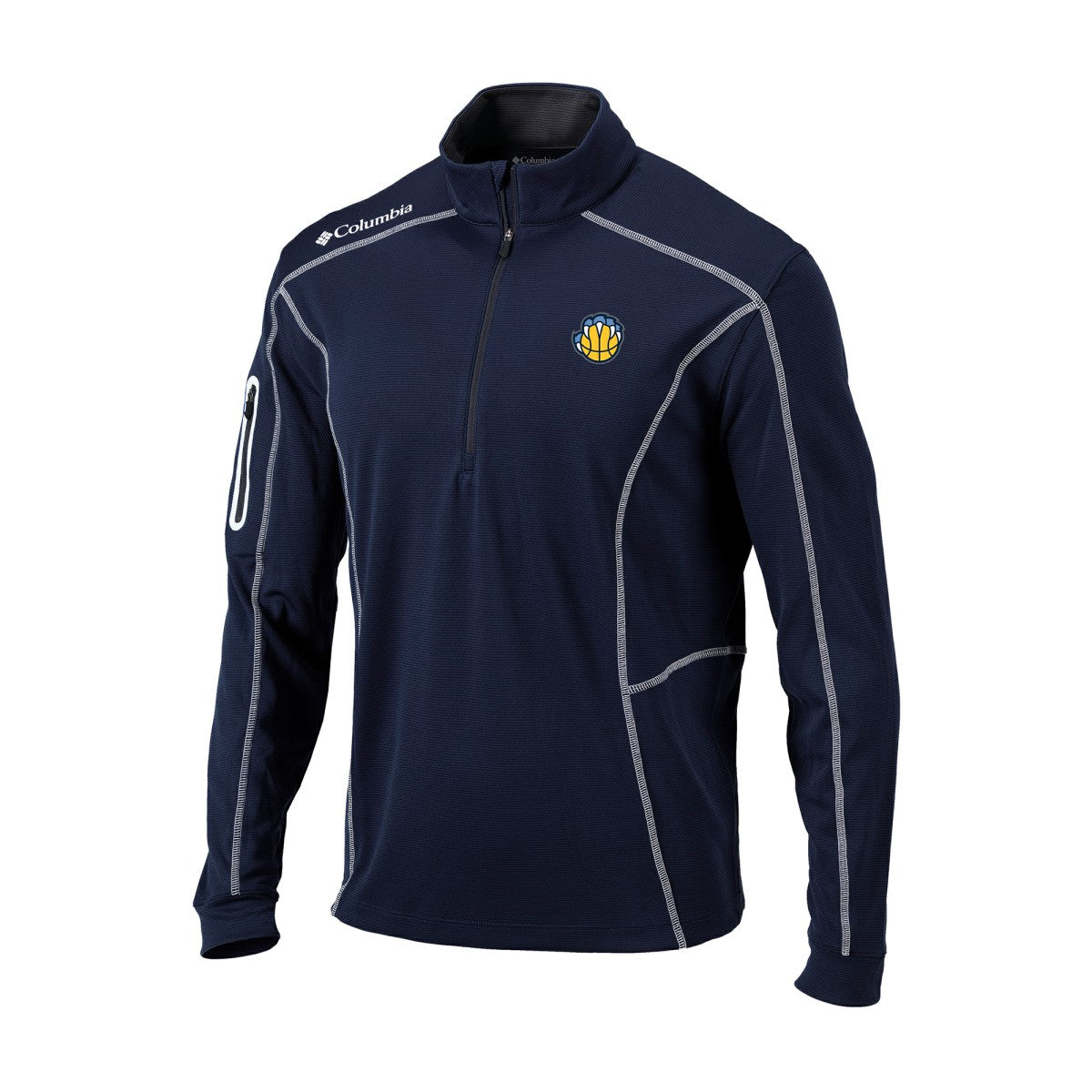 Memphis Grizzlies Omni-Wick Shotgun Quarter-Zip Jacket Navy - NBA