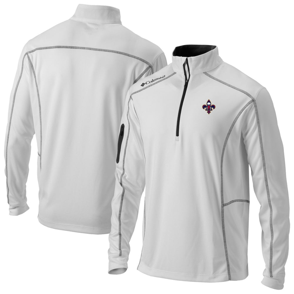 New Orleans Pelicans Omni-Wick Shotgun Quarter-Zip Jacket White - NBA