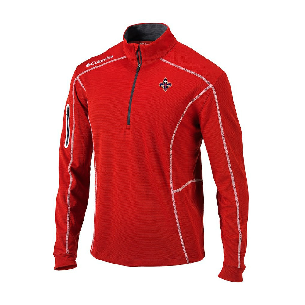 New Orleans Pelicans Omni-Wick Shotgun Quarter-Zip Jacket Red - NBA