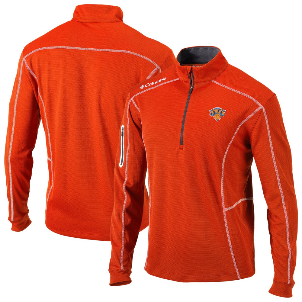 New York Knicks Omni-Wick Shotgun Quarter-Zip Jacket Orange - NBA