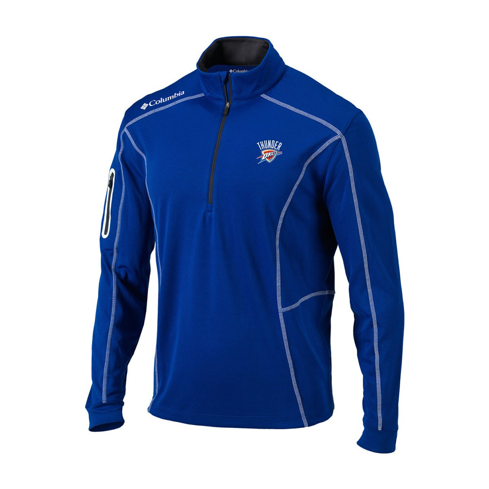 Oklahoma City Thunder Omni-Wick Shotgun Quarter-Zip Jacket Blue - NBA