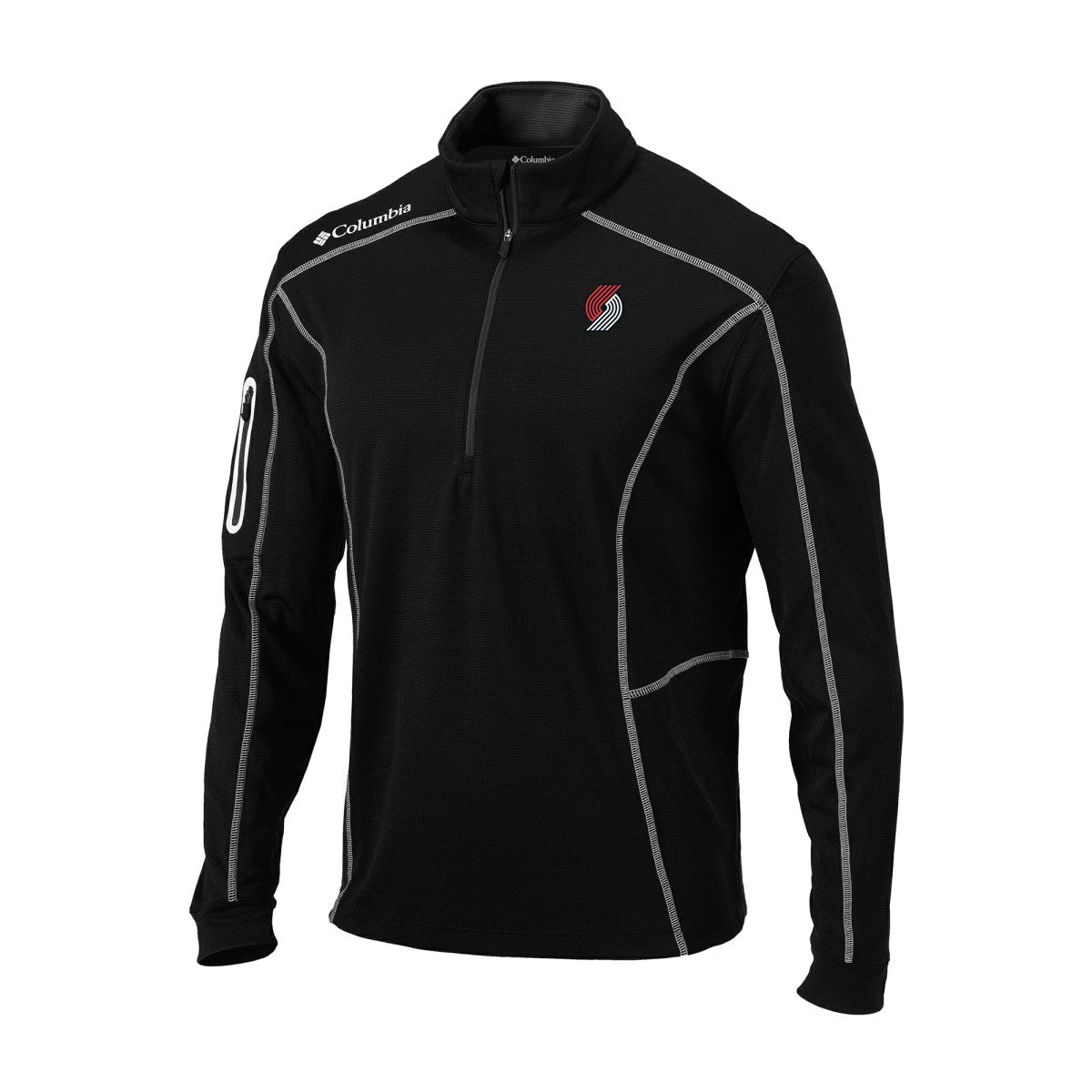Portland Trail Blazers Omni-Wick Shotgun Quarter-Zip Jacket Black - NBA