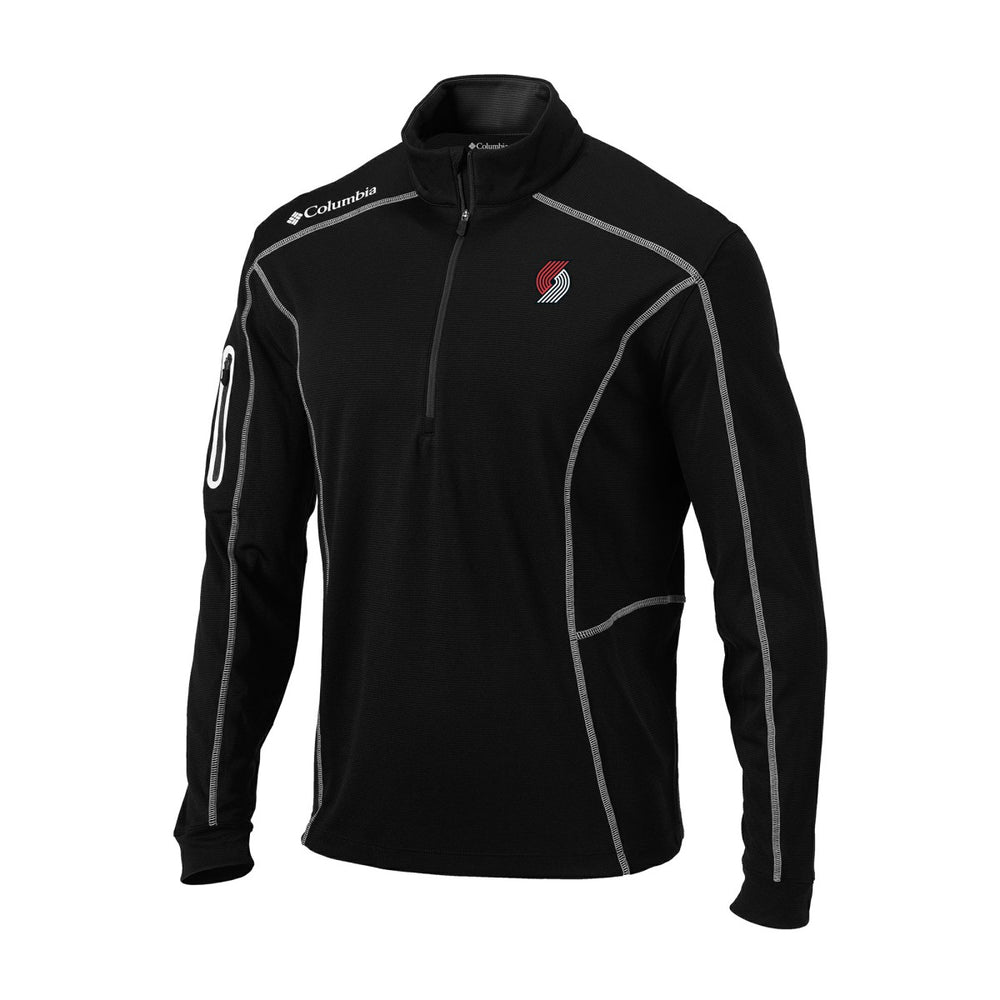 Portland Trail Blazers Omni-Wick Shotgun Quarter-Zip Jacket Black - NBA