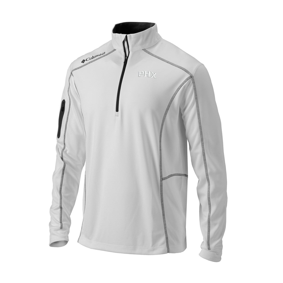 Phoenix Suns Omni-Wick Shotgun Quarter-Zip Jacket White - NBA
