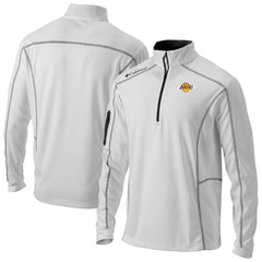 Los Angeles Lakers Omni-Wick Shotgun Quarter-Zip Jacket White - NBA