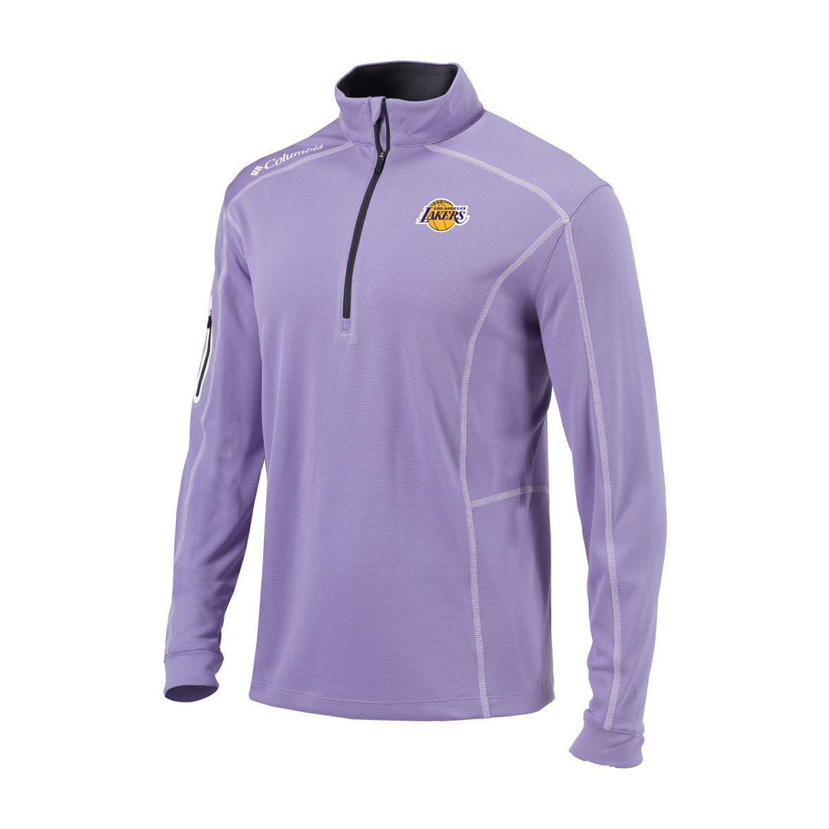 Los Angeles Lakers Omni-Wick Shotgun Quarter-Zip Jacket Purple - NBA