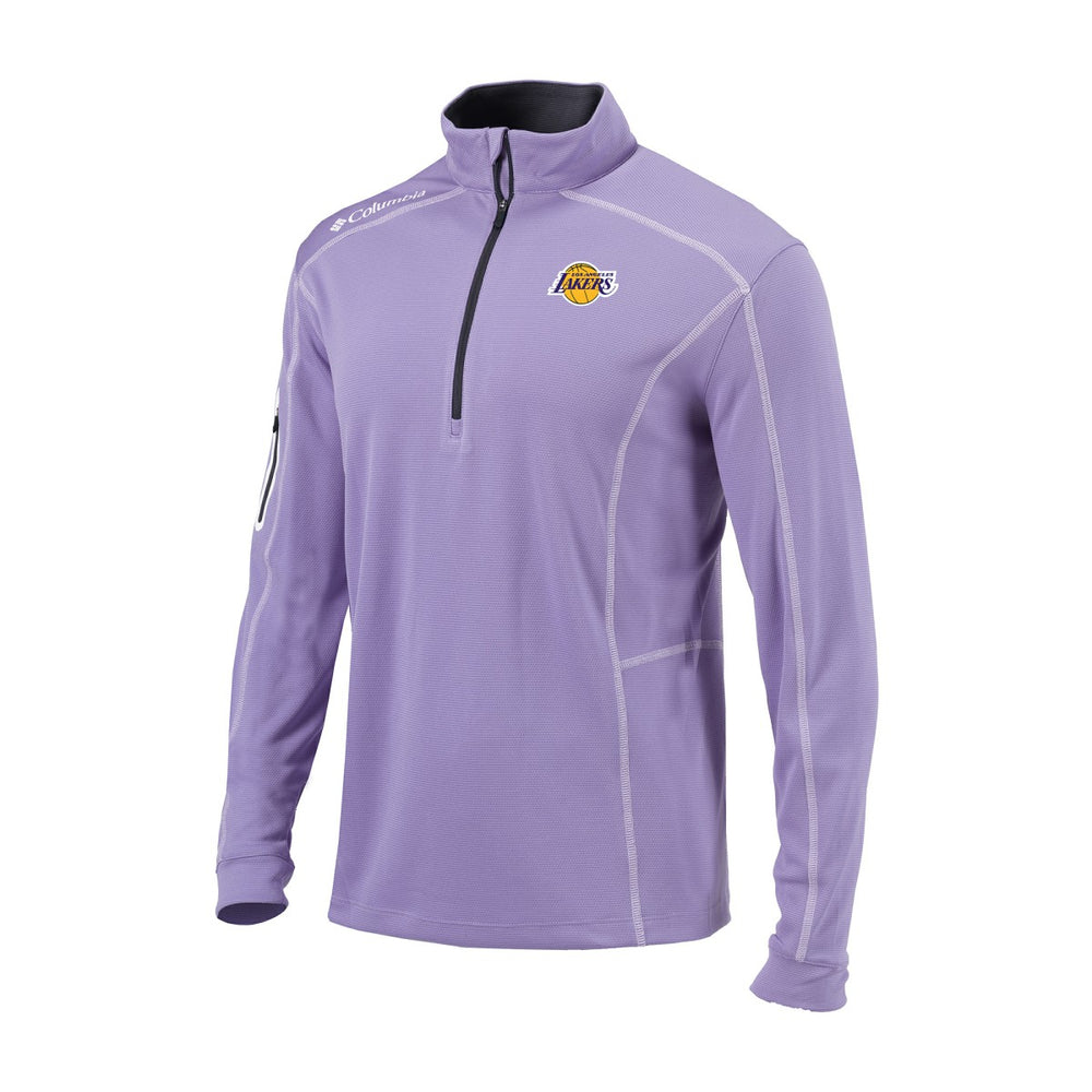 Los Angeles Lakers Omni-Wick Shotgun Quarter-Zip Jacket Purple - NBA
