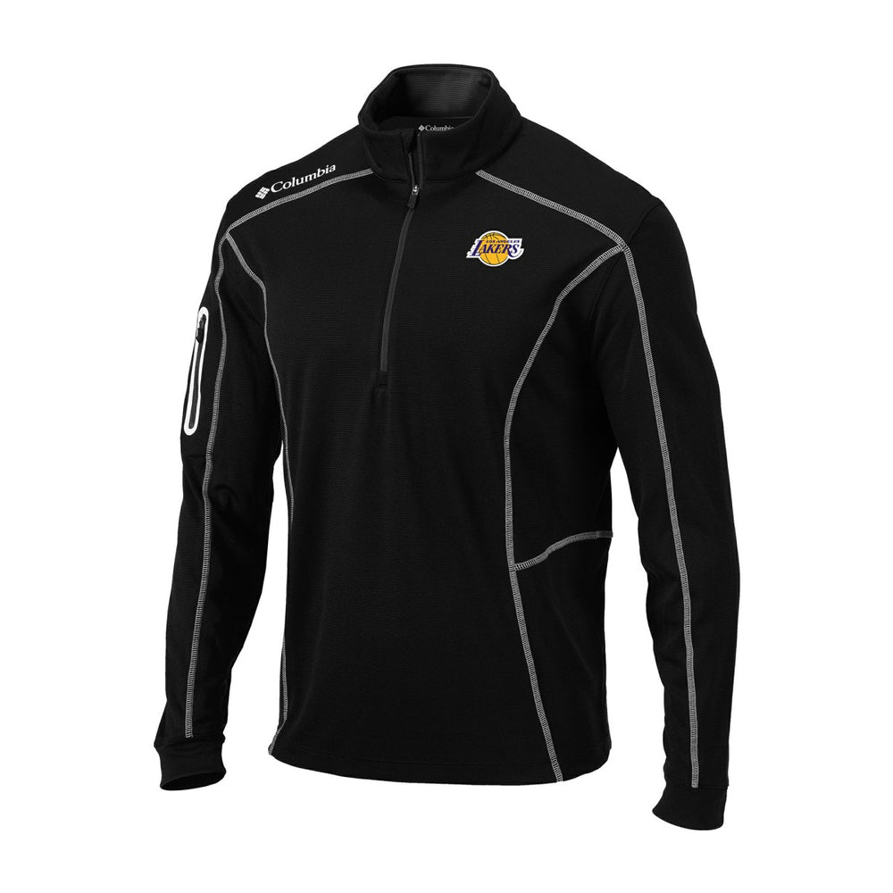 Los Angeles Lakers Omni-Wick Shotgun Quarter-Zip Jacket Black - NBA