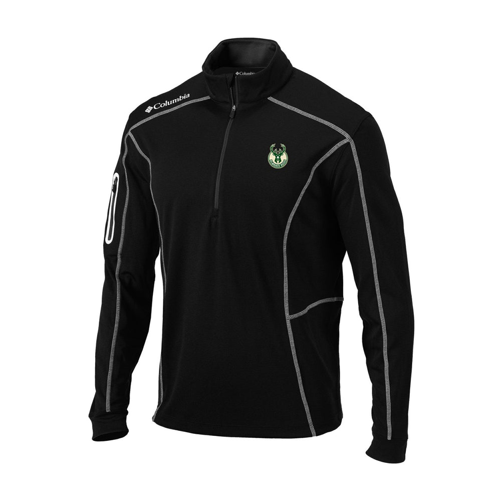 Milwaukee Bucks Omni-Wick Shotgun Quarter-Zip Jacket Black - NBA