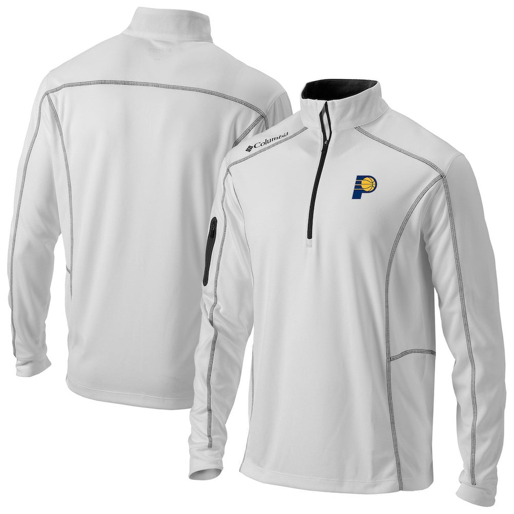 Indiana Pacers Omni-Wick Shotgun Quarter-Zip Jacket White - NBA