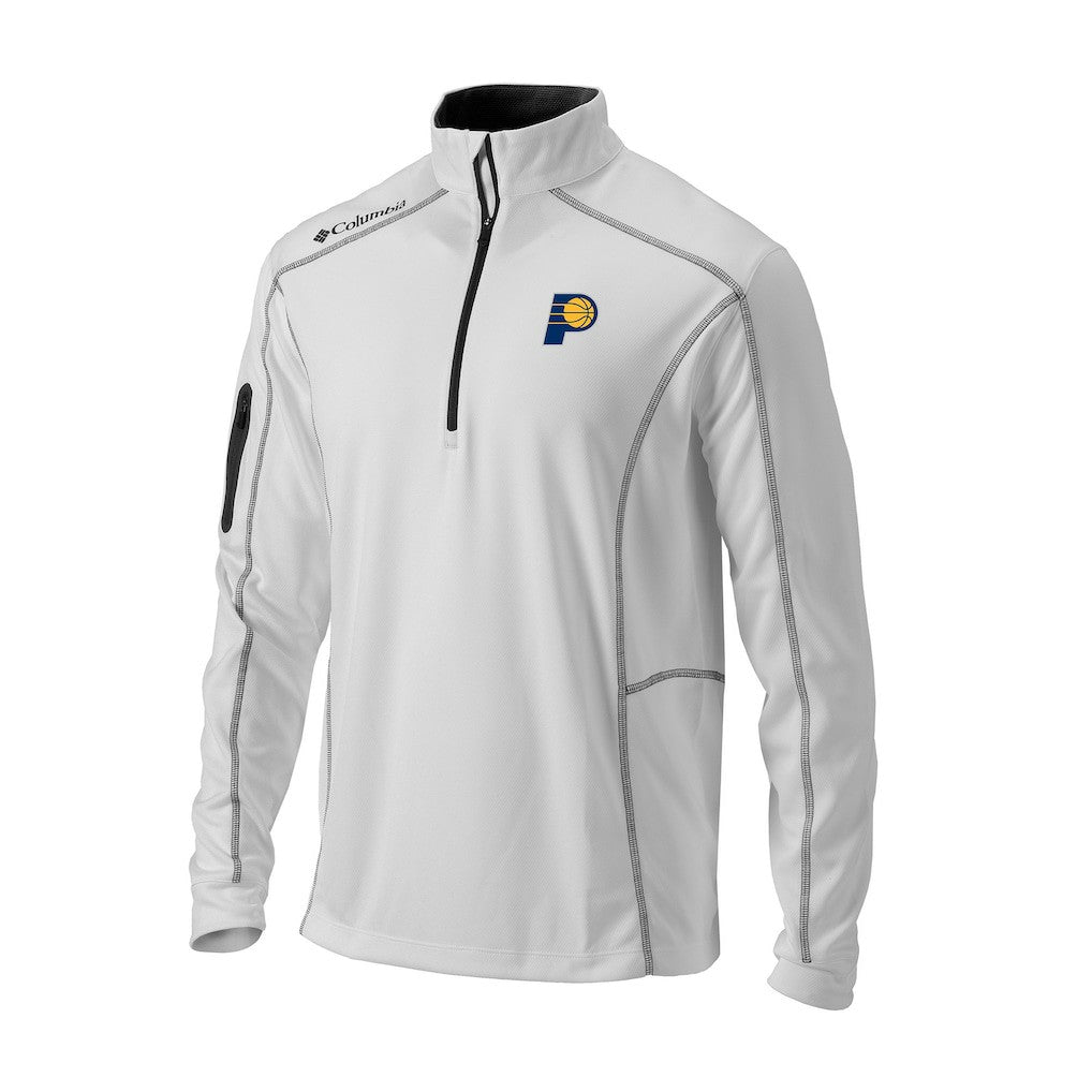 Indiana Pacers Omni-Wick Shotgun Quarter-Zip Jacket White - NBA