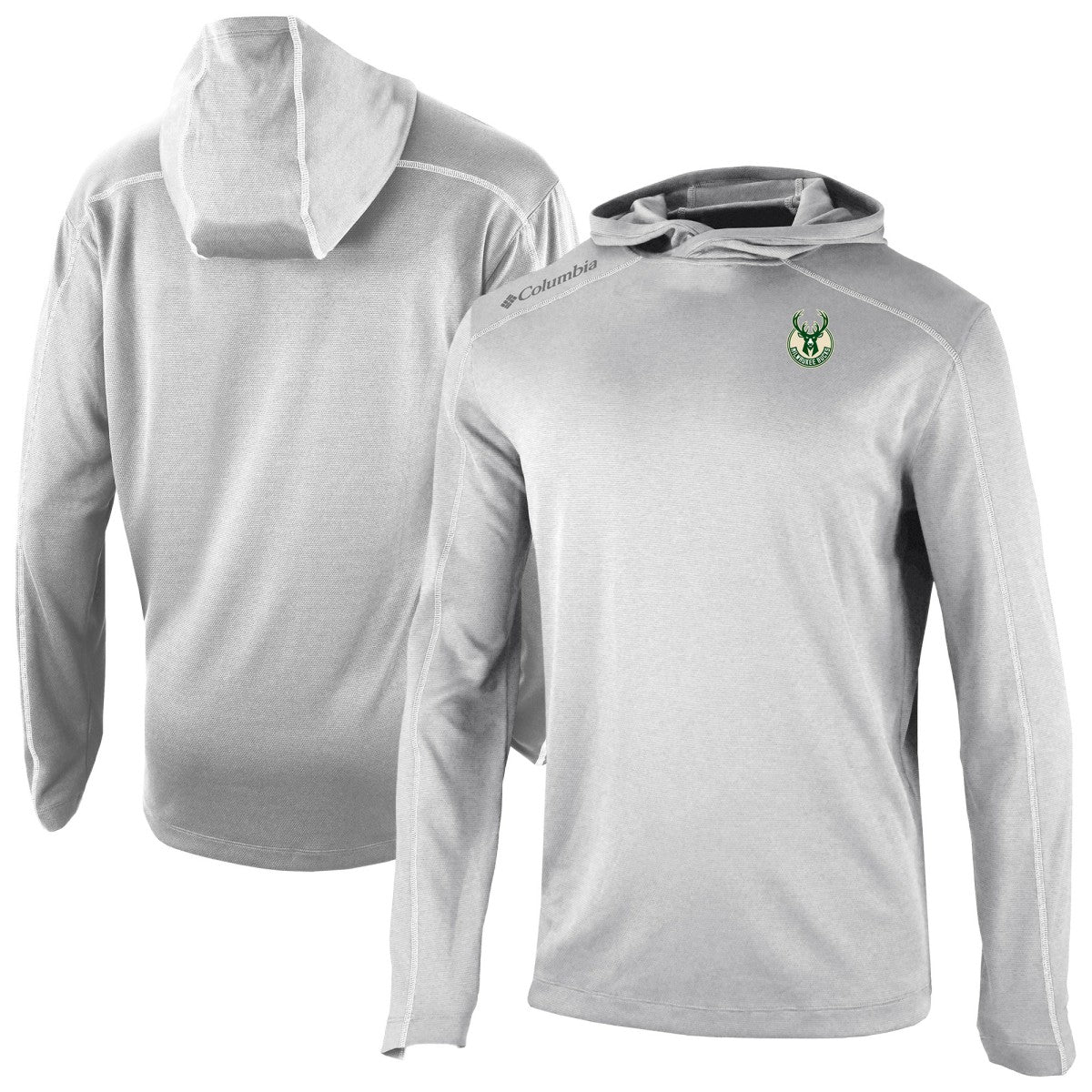 Milwaukee Bucks Omni-Wick Shotgun Pullover Hoodie Gray - NBA