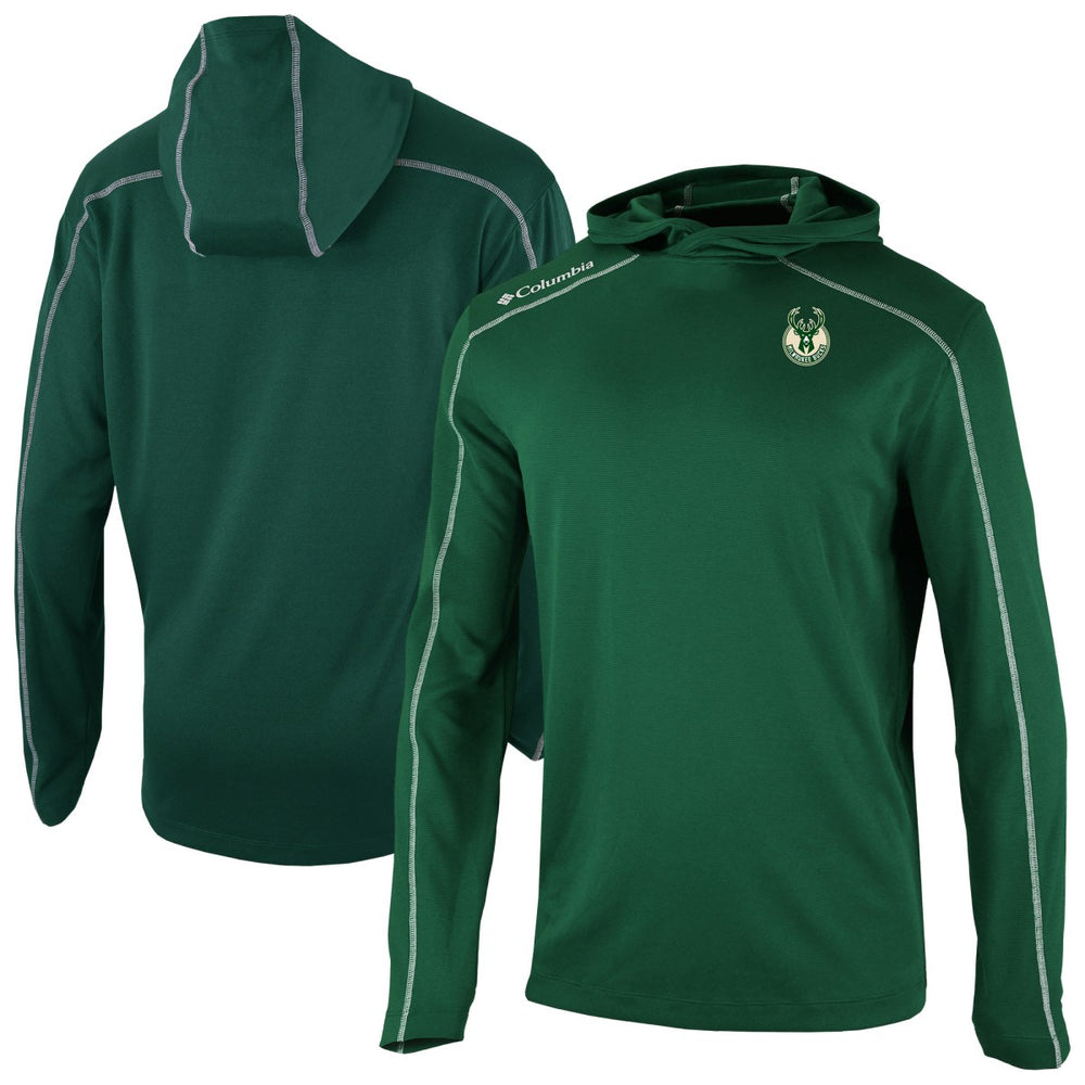 Milwaukee Bucks Omni-Wick Shotgun Pullover Hoodie Hunter Green - NBA