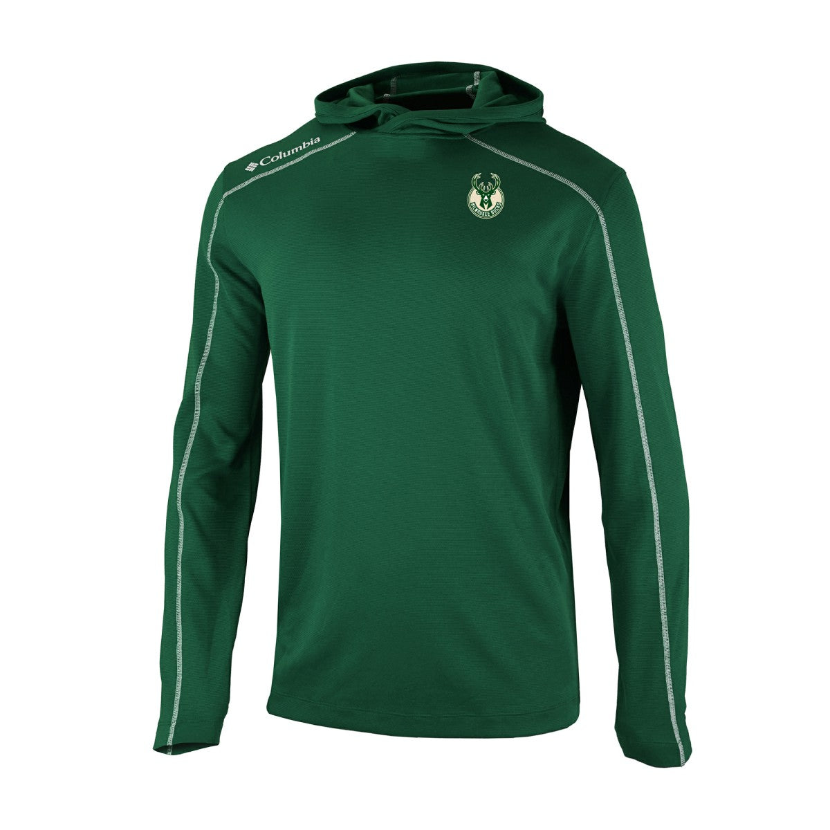 Milwaukee Bucks Omni-Wick Shotgun Pullover Hoodie Hunter Green - NBA