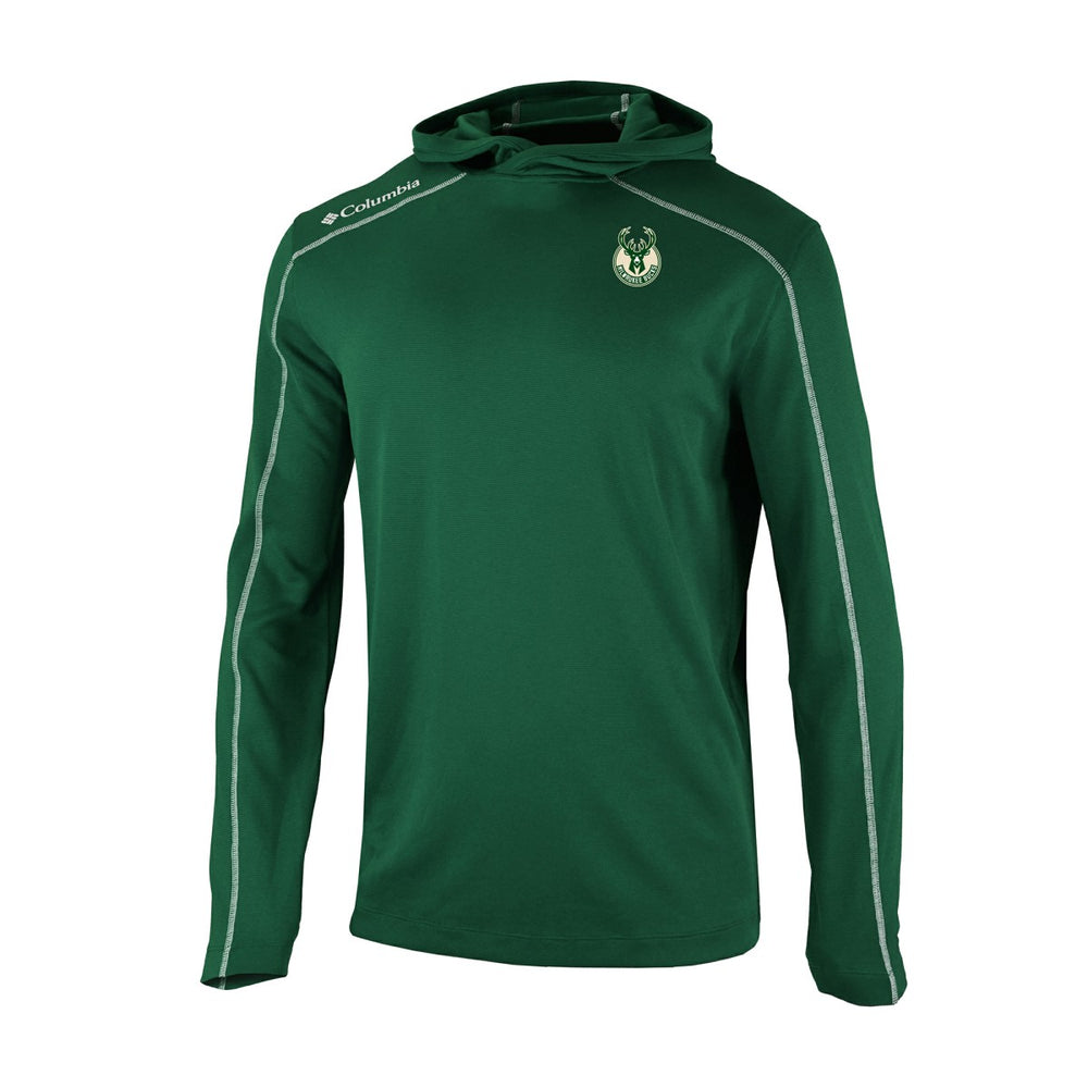 Milwaukee Bucks Omni-Wick Shotgun Pullover Hoodie Hunter Green - NBA