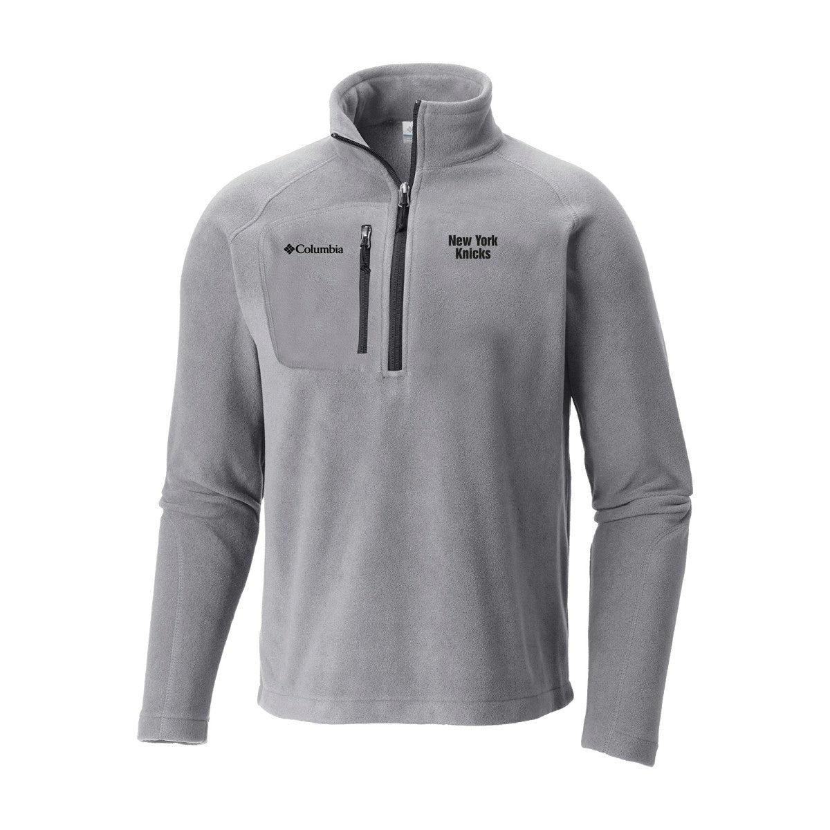 New York Knicks Fast Trek III Half-Zip Fleece Pullover Gray - NBA