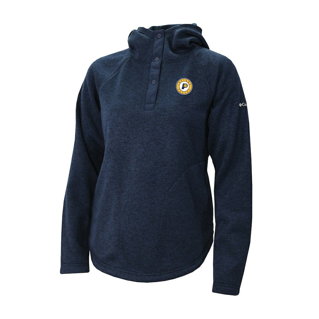 Indiana Pacers Women's Sweater Weather Quarter-Snap Hoodie Navy - NBA