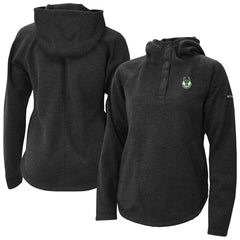 Milwaukee Bucks Women's Sweater Weather Quarter-Snap Hoodie Black - NBA