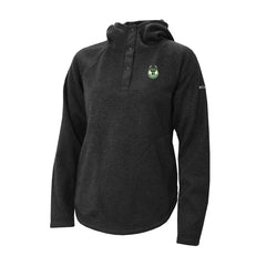 Milwaukee Bucks Women's Sweater Weather Quarter-Snap Hoodie Black - NBA