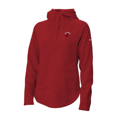 Miami Heat Women's Sweater Weather Quarter-Snap Hoodie Red - NBA