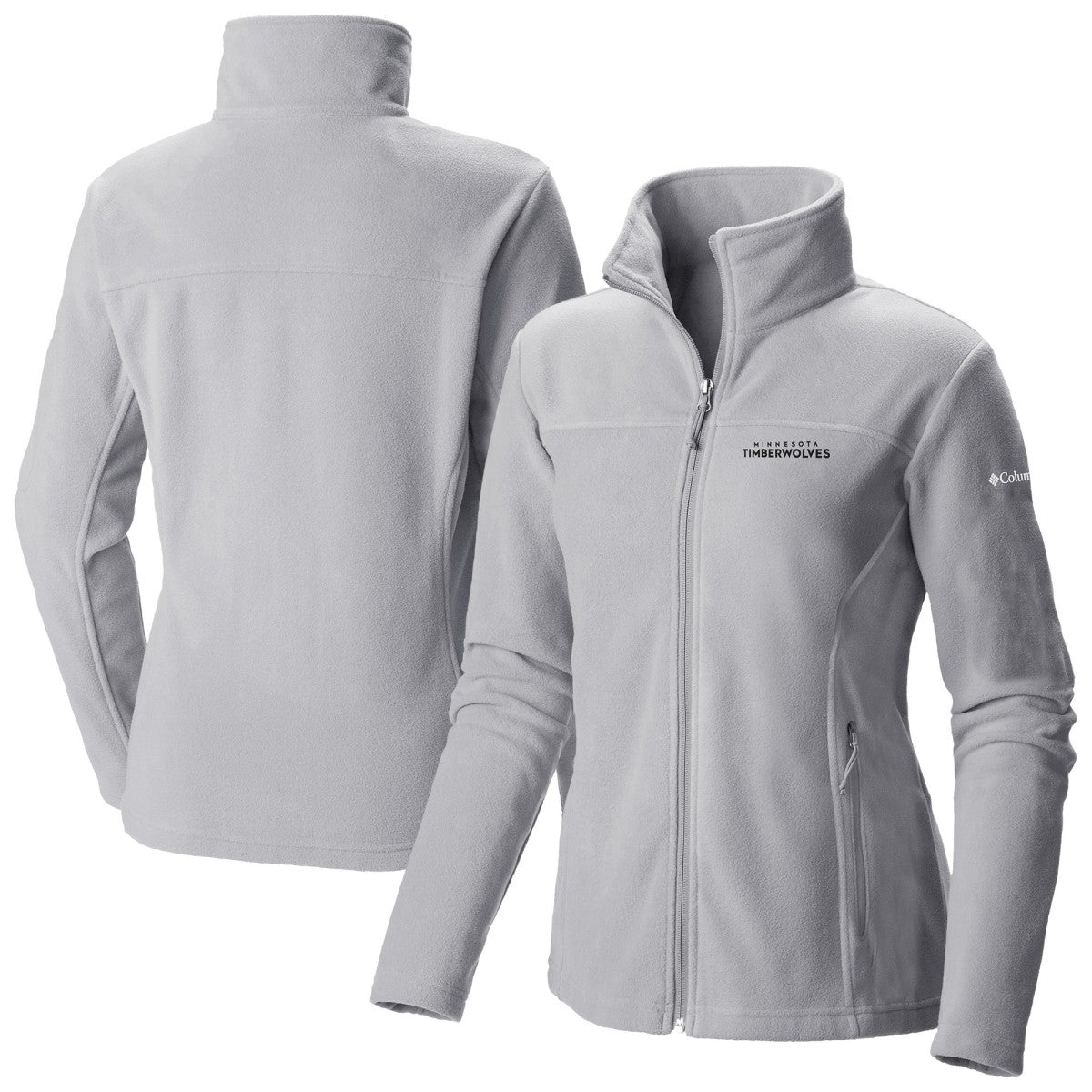 Minnesota Timberwolves Women's Give & Go II Fleece Full-Zip Jacket Gray - NBA