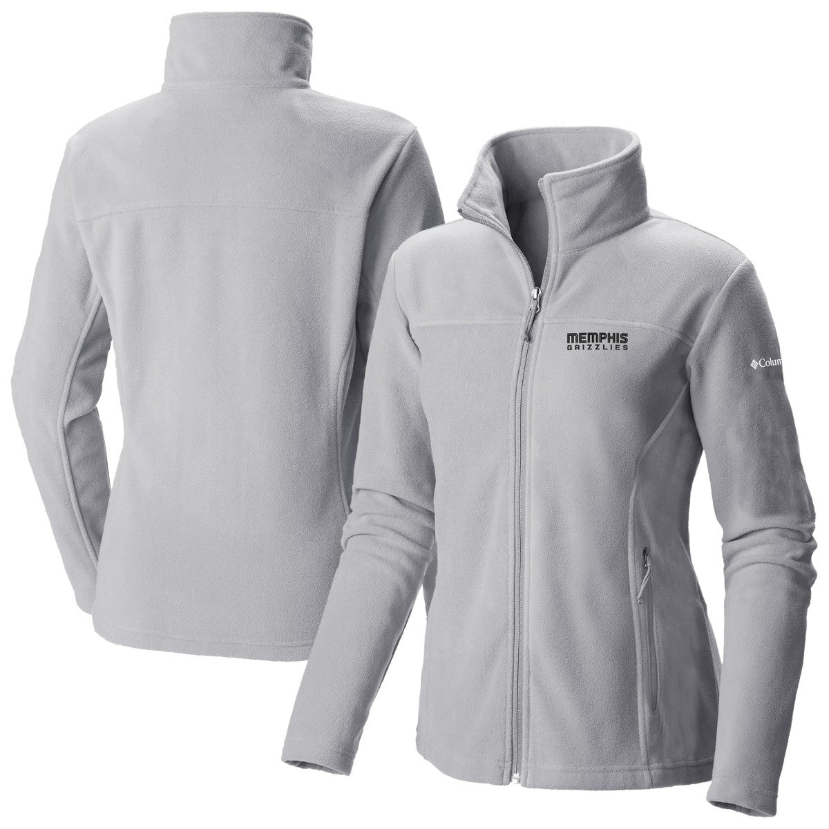 Memphis Grizzlies Women's Give & Go II Fleece Full-Zip Jacket Gray - NBA