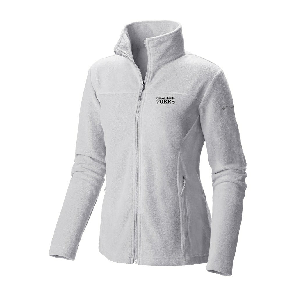 Philadelphia 76ers Women's Give & Go II Fleece Full-Zip Jacket White - NBA