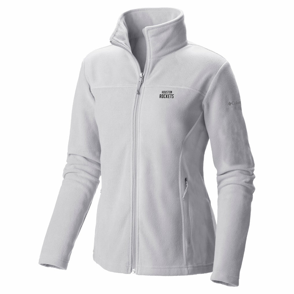 Houston Rockets Women's Give & Go II Fleece Full-Zip Jacket White - NBA