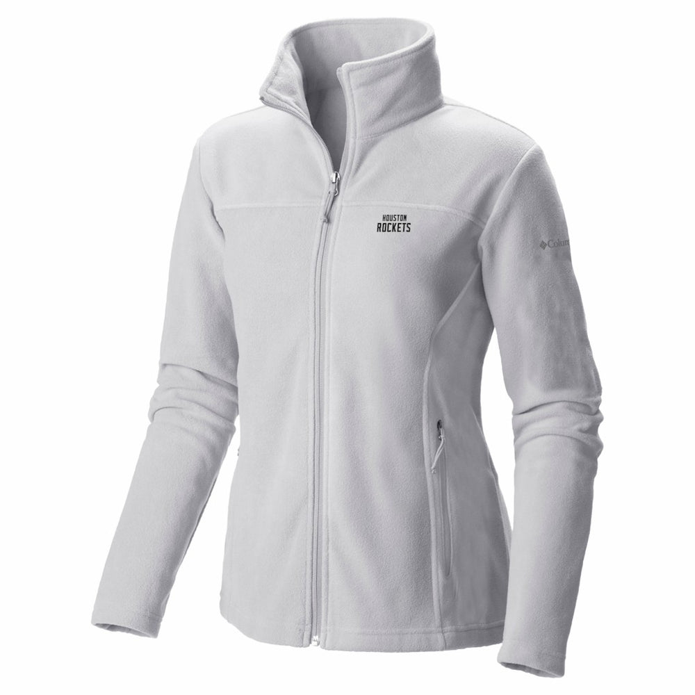 Houston Rockets Women's Give & Go II Fleece Full-Zip Jacket White - NBA