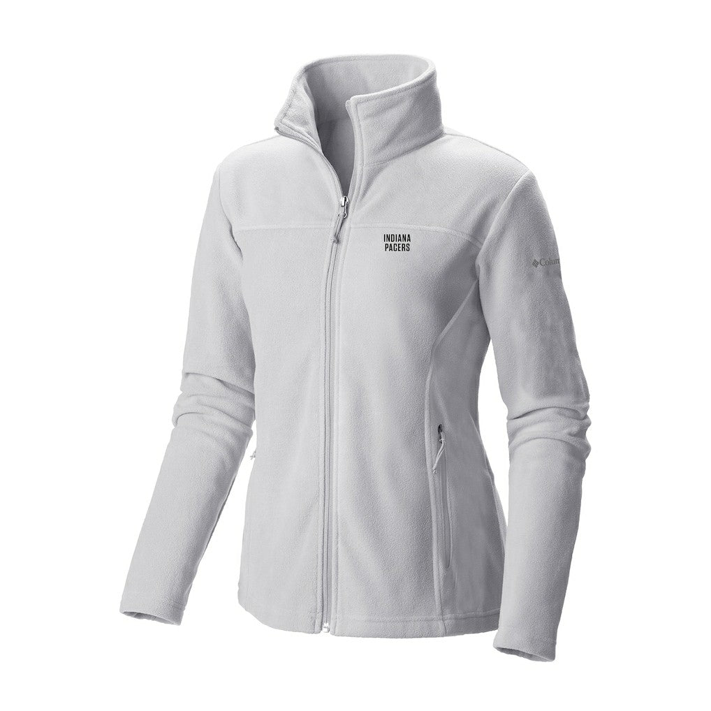 Indiana Pacers Women's Give & Go II Fleece Full-Zip Jacket White - NBA