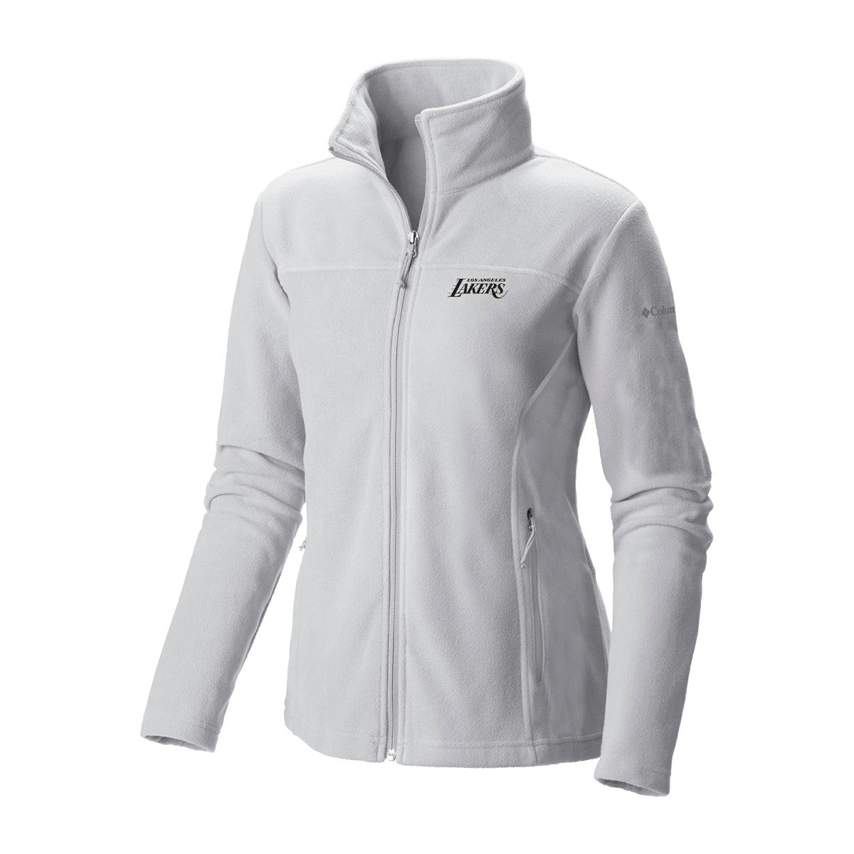 Los Angeles Lakers Women's Give & Go II Fleece Full-Zip Jacket White - NBA