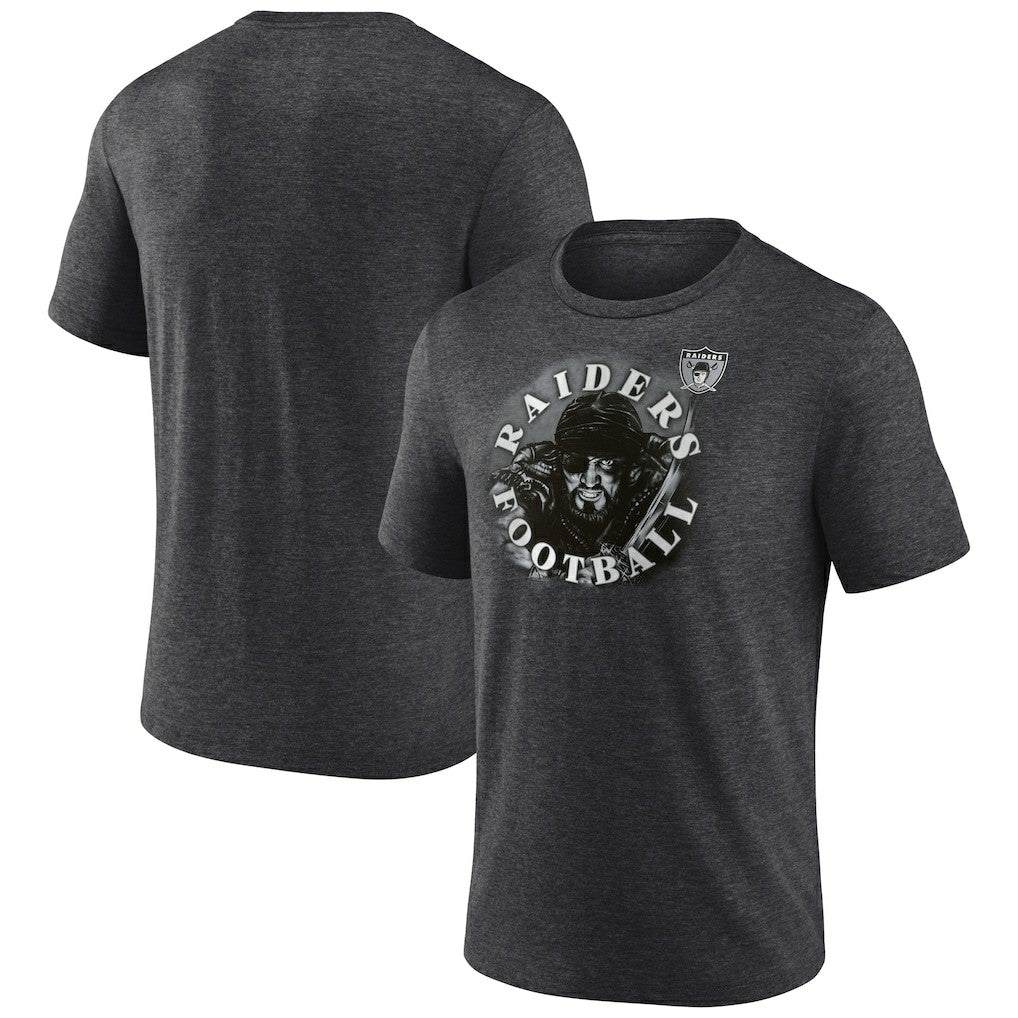 Las Vegas Raiders Sporting Chance Tri-Blend T-Shirt Charcoal | NFL