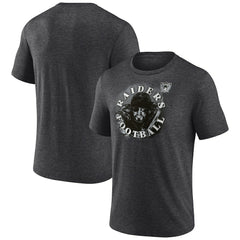 Las Vegas Raiders Sporting Chance Tri-Blend T-Shirt Charcoal | NFL