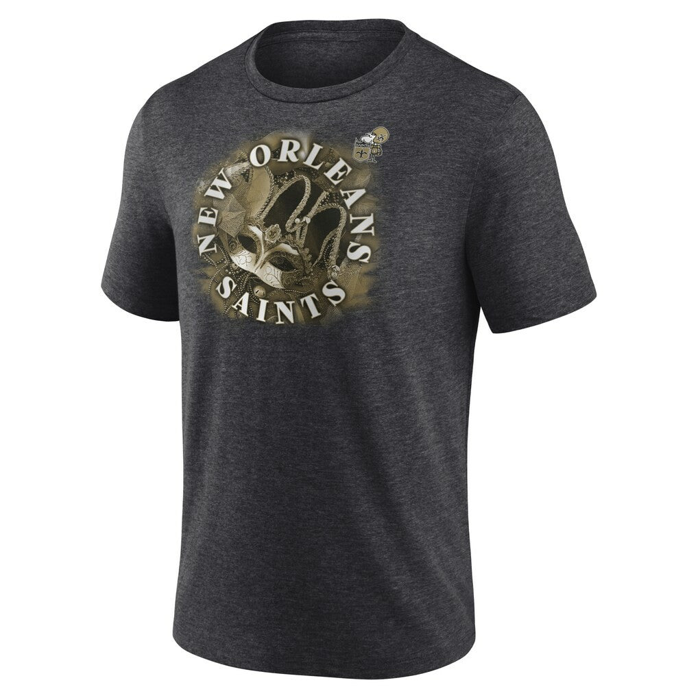 New Orleans Saints Sporting Chance Tri-Blend T-Shirt Charcoal | NFL