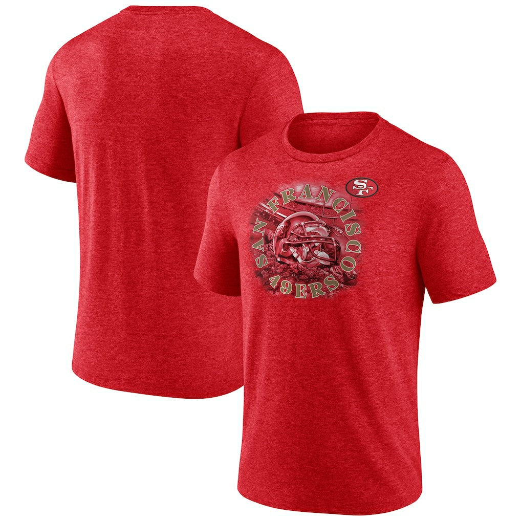 San Francisco 49ers Sporting Chance Tri-Blend T-Shirt Scarlet | NFL