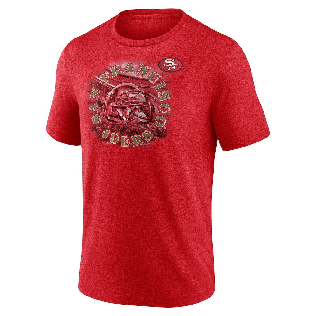 San Francisco 49ers Sporting Chance Tri-Blend T-Shirt Scarlet | NFL
