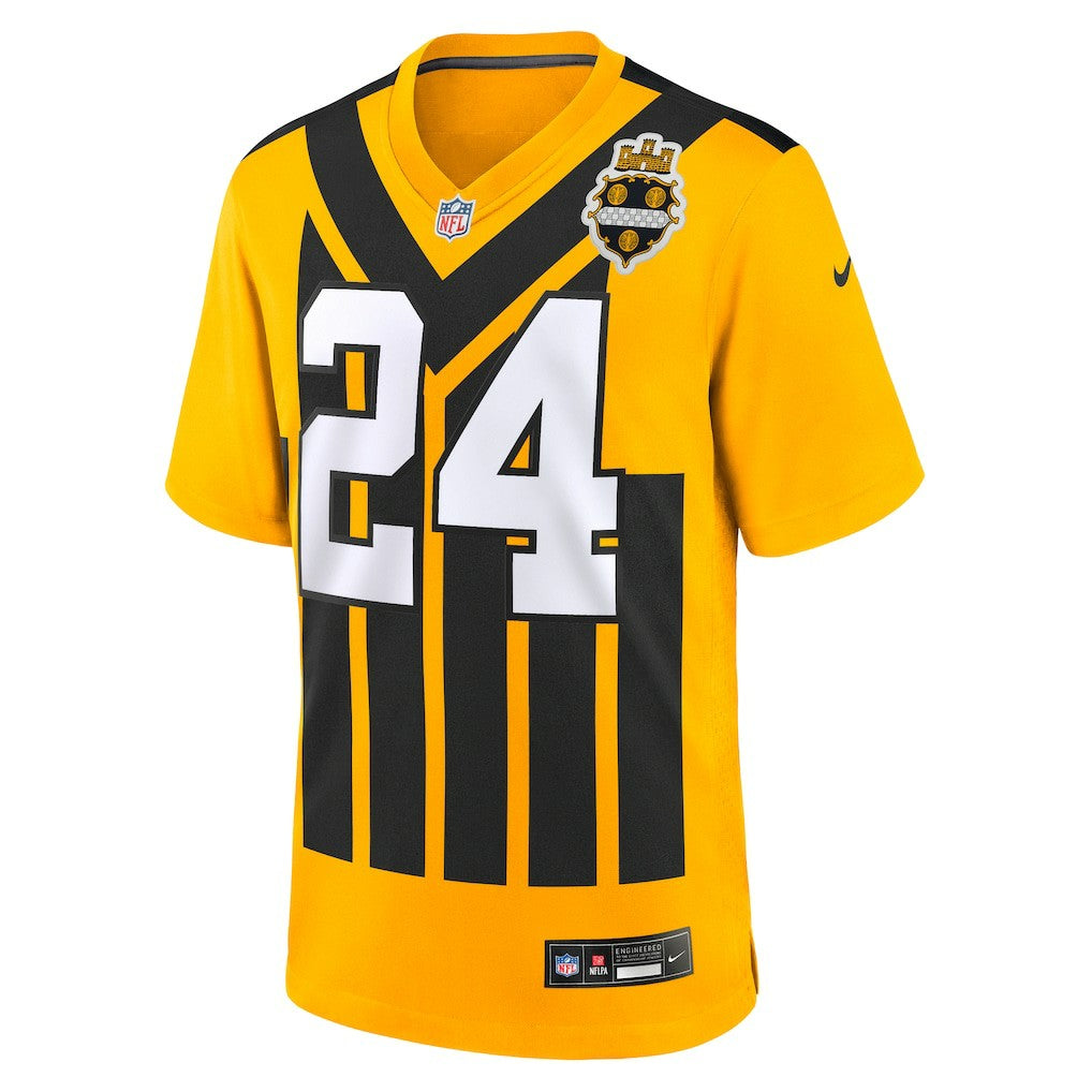 Joey Porter Jr. Pittsburgh Steelers Alternate 1933 Throwback Game Jersey Gold | Nike for Sale