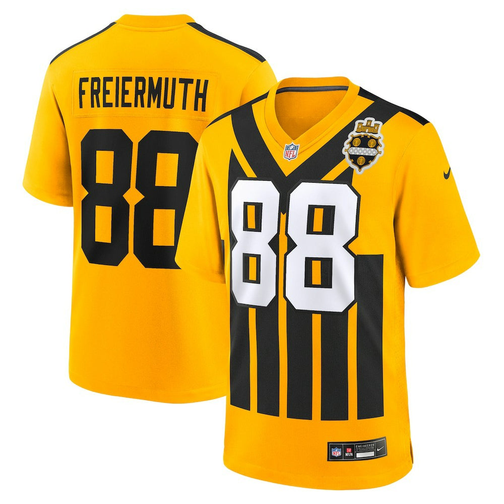 Pat Freiermuth Pittsburgh Steelers Alternate 1933 Throwback Game Jersey Gold | Nike for Sale