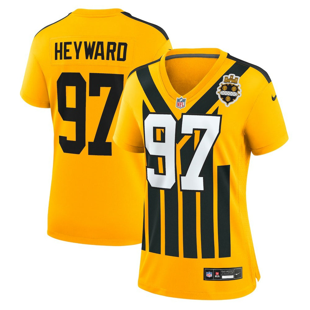 Cameron Heyward Pittsburgh Steelers Women's Alternate 1933 Throwback Game Jersey Gold | Nike for Sale
