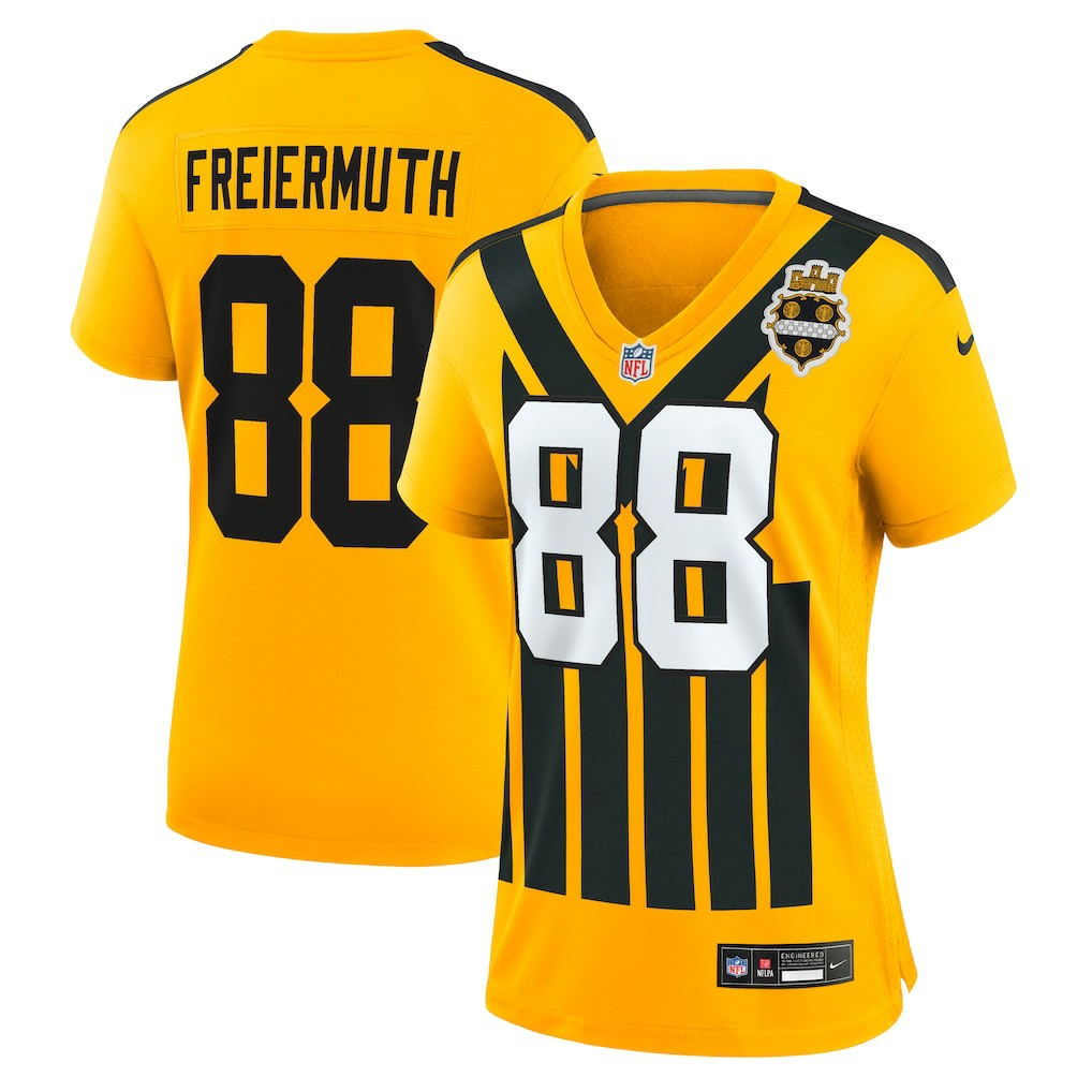 Pat Freiermuth Pittsburgh Steelers Women's Alternate 1933 Throwback Game Jersey Gold | Nike for Sale