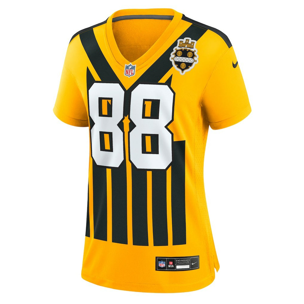 Pat Freiermuth Pittsburgh Steelers Women's Alternate 1933 Throwback Game Jersey Gold | Nike for Sale