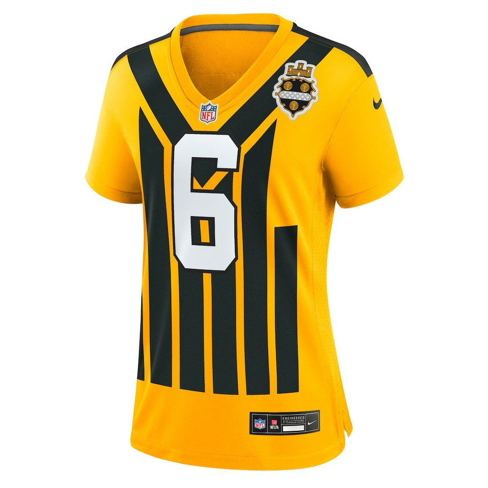 Patrick Queen Pittsburgh Steelers Women's Alternate 1933 Throwback Game Jersey Gold | Nike for Sale