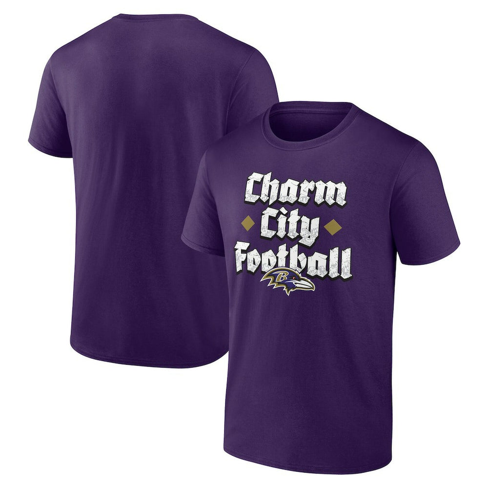 Baltimore Ravens Charm City Football T-Shirt Purple | Fanatics