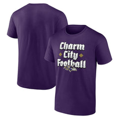 Baltimore Ravens Charm City Football T-Shirt Purple | Fanatics