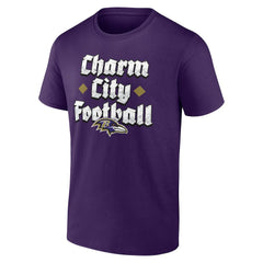 Baltimore Ravens Charm City Football T-Shirt Purple | Fanatics