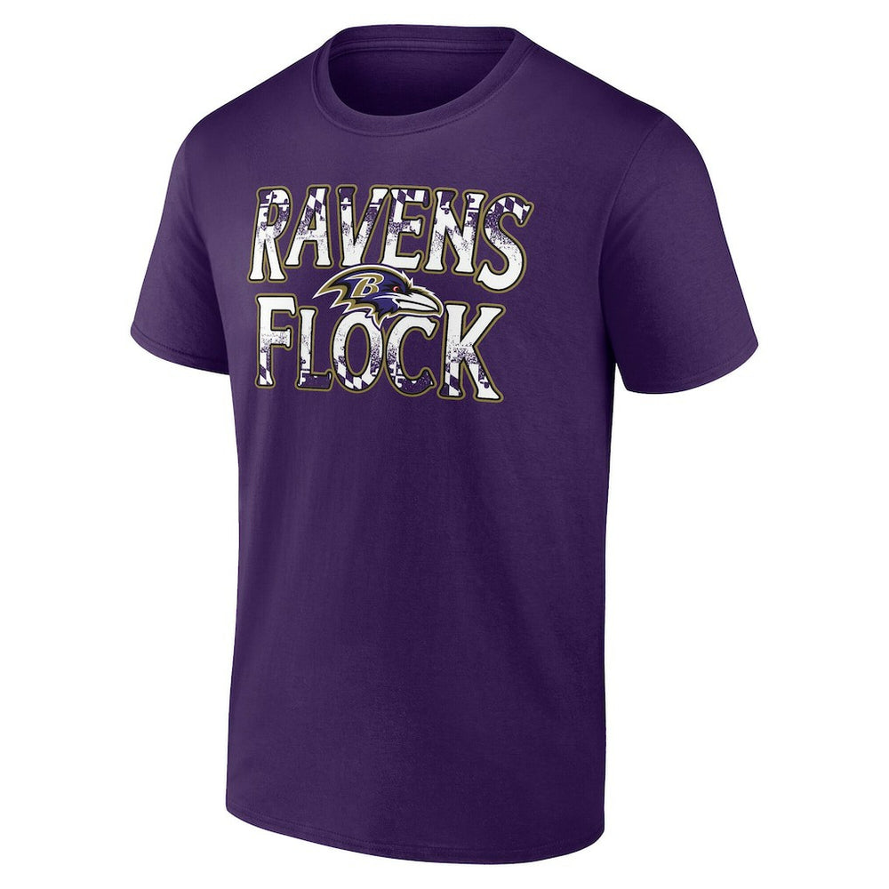 Baltimore Ravens Ravens Flock T-Shirt Purple | Fanatics