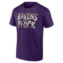 Baltimore Ravens Ravens Flock T-Shirt Purple | Fanatics