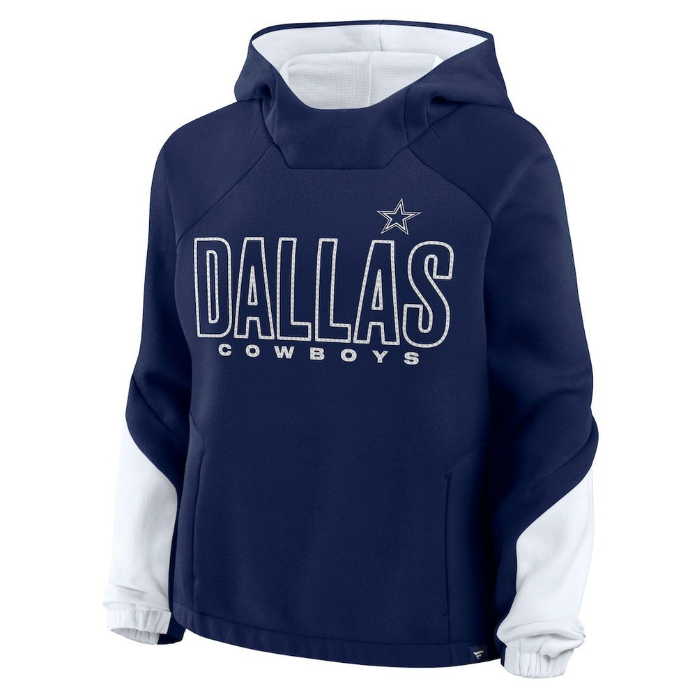 Dallas Cowboys Women's Play Clock Bling Hoodie Navy | Fanatics