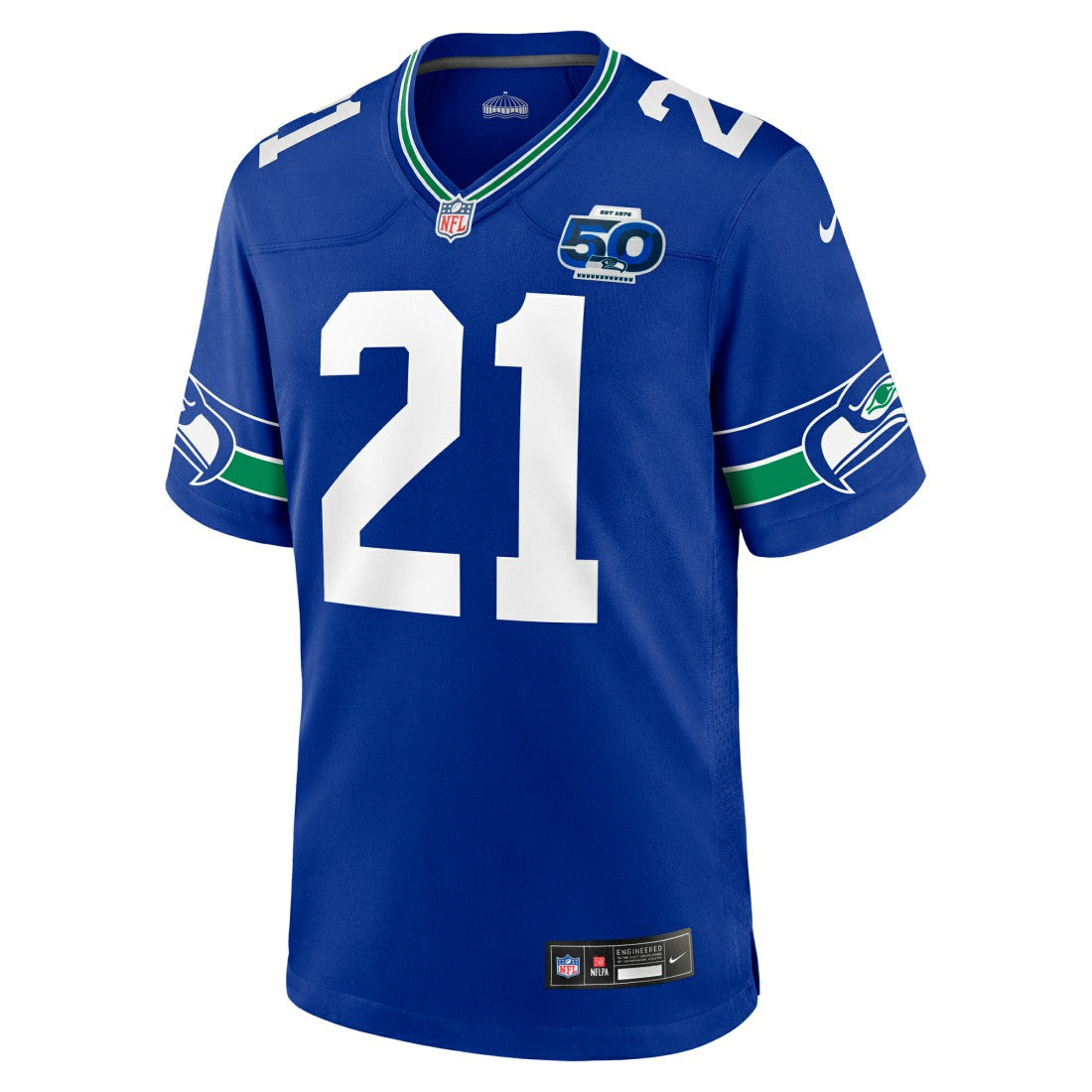 Devon Witherspoon Seattle Seahawks Alternate 50th Season Game Jersey Royal | Nike for Sale