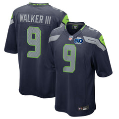 Kenneth Walker III Seattle Seahawks 50th Season Game Jersey College Navy | Nike for Sale